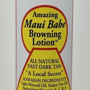 Amazing Maui Babe Browning Lotion Cream - All Natural Fast Dark Tan - 8oz Bottle